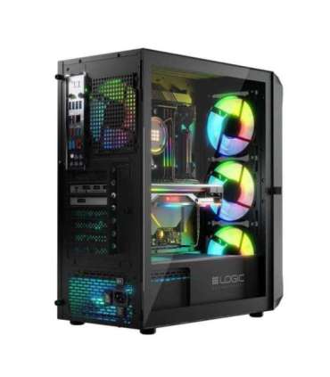 Logic PORTOS ARGB MINIDI USB 3.0 Case Black