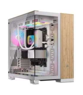 Corsair CC-9011284-WW computer case Midi Tower Bamboo, White