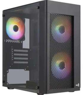 Aerocool HEXFORMBKV2 Micro ATX PC Case 3 Fans FRGB Black