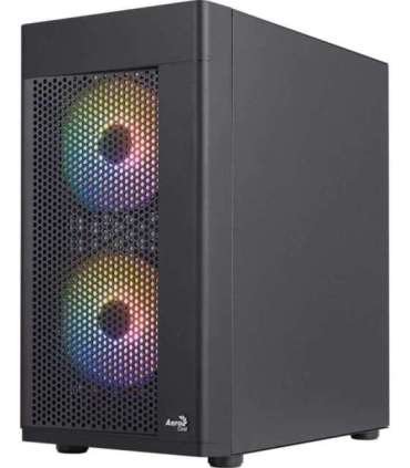 Aerocool HEXFORMBKV2 Micro ATX PC Case 3 Fans FRGB Black