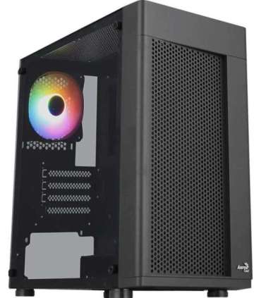 Aerocool HEXFORMBKV2 Micro ATX PC Case 3 Fans FRGB Black
