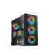 SAVIO PC Case Raptor X1 ARGB Glass/Mesh Black