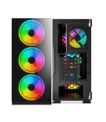 SAVIO PC Case Prime X1 ARGB Glass Black