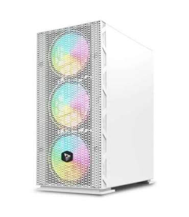 SAVIO Raptor White X1 ARGB Glass/Mesh White Computer Case