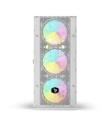 SAVIO Raptor White X1 ARGB Glass/Mesh White Computer Case