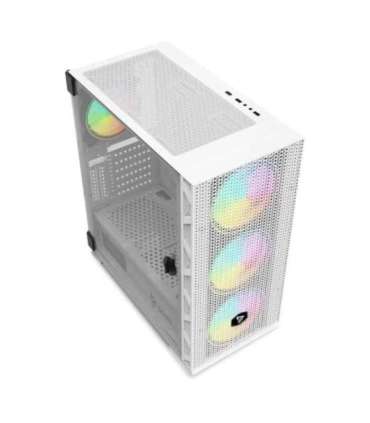 SAVIO Raptor White X1 ARGB Glass/Mesh White Computer Case