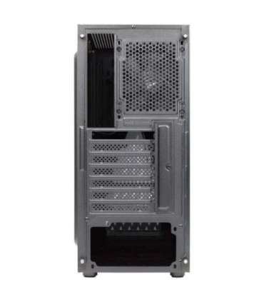 Aerocool DELTABKV1 ATX PC Case RGB Front Full Side Window 12cm Fan Black