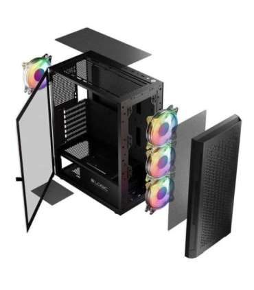 Logic ARAMIS ARGB MINIDI USB 3.0 Case Black