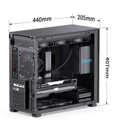 Computer Case JONSBO D41 MESH SCREEN Black