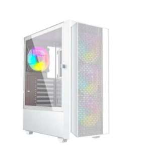 Gembird Fornax 4000W ARGB gaming ATX computer case, Midi Tower, backlight, White