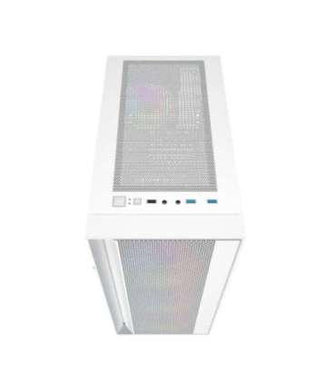 Gembird Fornax 4000W ARGB gaming ATX computer case, Midi Tower, backlight, White