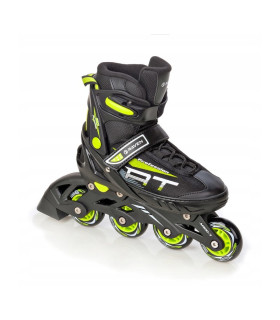 Ролики 3-в-1 Raven Profession с изменающимся размером черно-лаймовые