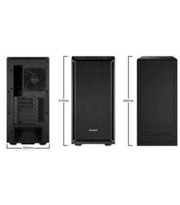 be quiet! Pure Base 600 Midi Tower Black, Silver