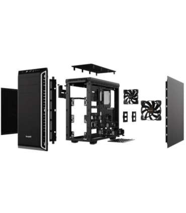 be quiet! Pure Base 600 Midi Tower Black, Silver
