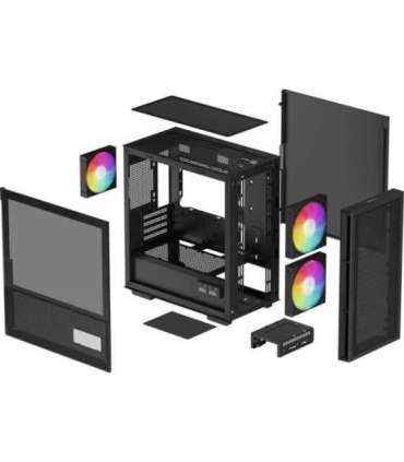 DeepCool CH360 DIGITAL Micro Tower Black