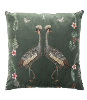 Подушка HOLLY 65x65см, тропические птицы, 100%полиэстер, 835