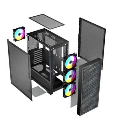 Logic DART PRO ARGB MIDI USB-C PC Case Black