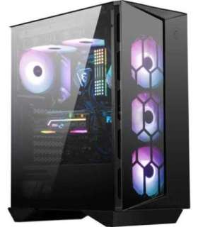MSI MPG GUNGNIR 110R Mid Tower Gaming Computer Case Black, USB 3.2 Gen2 Type C, 4x 120mm ARGB Fan, Mystic Light Sync, 1