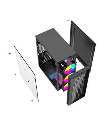 Gembird Fornax 500 Midi Tower Black