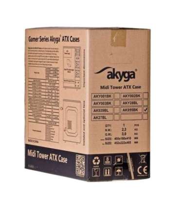 Akyga ' ak995bk PC"ATX Nero Midi Tower Black