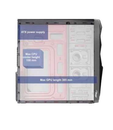 Akyga ' ak995bk PC"ATX Nero Midi Tower Black