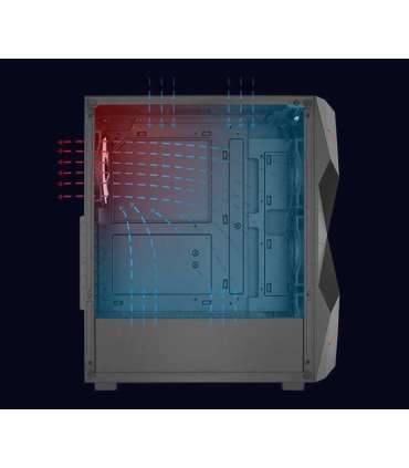 PC Case Aerocool PGS Volcan-G-BK-V1