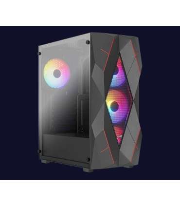 PC Case Aerocool PGS Volcan-G-BK-V1