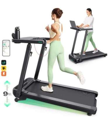 Treadmill with built-in work and exercise desk UREVO Foldi 3S