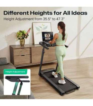 Treadmill with built-in work and exercise desk UREVO Foldi 3S