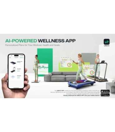 Treadmill with built-in work and exercise desk UREVO Foldi 3S