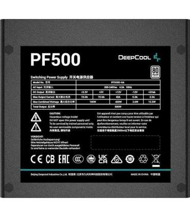 DeepCool PF500 power supply unit 500 W 20+4 pin ATX ATX Black