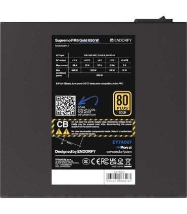 Power supply Endorfy Supremo FM5 Gold 650W (EY7A007)