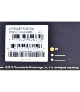 Computer power supply THERMALTAKE LITEPOWER RGB 550W, 24-pin