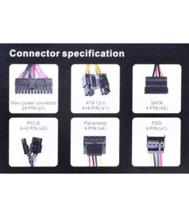 Computer power supply THERMALTAKE LITEPOWER RGB 550W, 24-pin