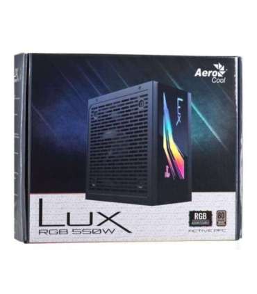 Power supply Aerocool Lux RGB 550M 550 W Black