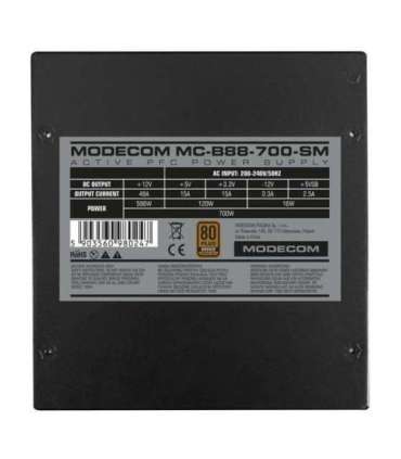 MODECOM Power Supply MC-B88-700-SM 80+ BRONZE 230V EU 700W