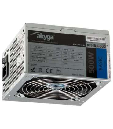 Akyga AK-B1-500 power supply unit 500 W 20+4 pin ATX ATX Grey