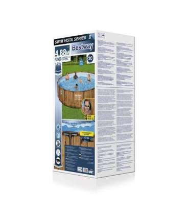 Bestway 56725 Power Steel Swim Vista Series Pool Set