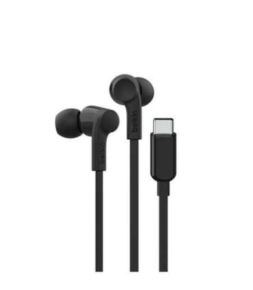 Belkin SoundForm Headset Wired In-ear Music/Everyday USB Type-C Black