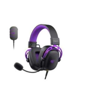 Havit H2002C+U - gaming headphones (black and purple)