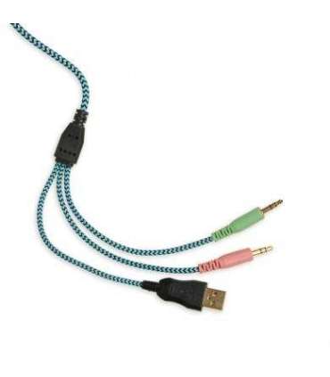 iBox X8 Headset Wired Head-band Gaming Black, Blue