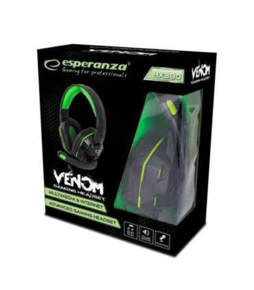 Esperanza EGH380 Head-band Black,Green