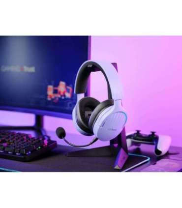 Trust GXT 491P FAYZO Headset Wired & Wireless Head-band Gaming USB Type-A Bluetooth Black, Purple