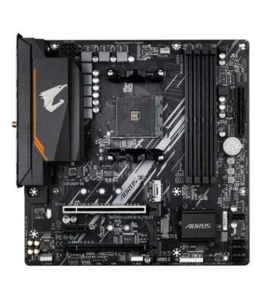 GIGABYTE B550M AORUS ELITE AX Motherboard - AMD Ryzen 5000 CPUs, 5+3 Phases VRM, up to 4733MHz DDR4, 1xPCIe 4.0 + 1xPCIe