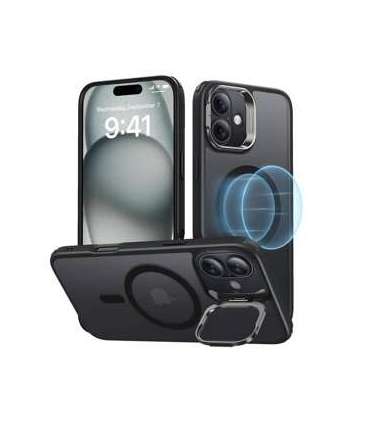 Classic Hybrid (HaloLock) ESR case with stand for iPhone 16 (black)