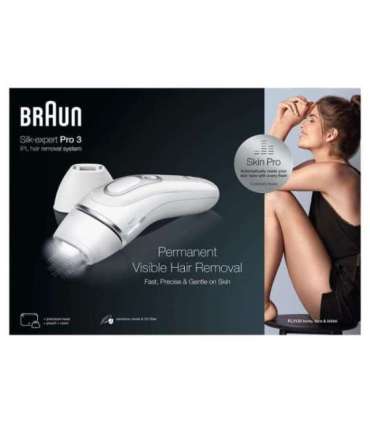 Braun Silk-expert Pro Silk expert Pro 3 PL3133 Intense pulsed light (IPL) Silver, White