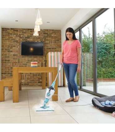 Black & Decker BHSM1610DSM Portable steam cleaner 0.5 L 1600 W Aqua colour, White