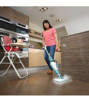 Black & Decker BHSM1610DSM Portable steam cleaner 0.5 L 1600 W Aqua colour, White