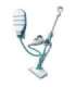 Black+Decker 9IN1 Steam Mop 0.5 l 1300 W Turquoise, White