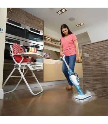 Black & Decker FSMH1321 steam cleaner Steam mop 0.5 L 1300 W Blue, White
